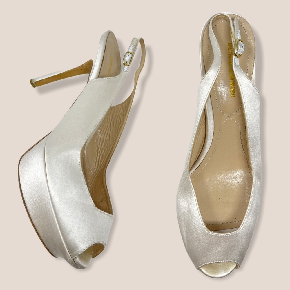 Nicholas Kirkwood satin heels | woman’s shoes